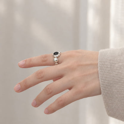 Black Stone Ring